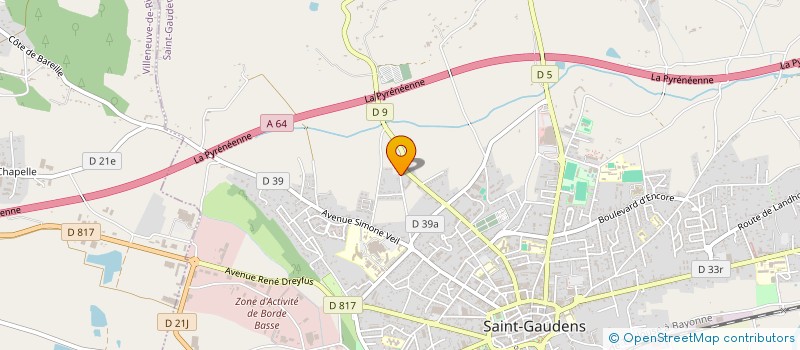 localisation de l'entreprise MONSIEUR JEROME DUBECH  SAINT-GAUDENS