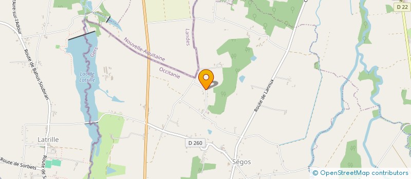 localisation de l'entreprise MONSIEUR JEROME DUBOS  SEGOS