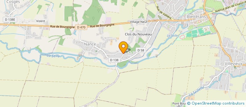 localisation de l'entreprise MONSIEUR JEROME DUBOZ  NANCE