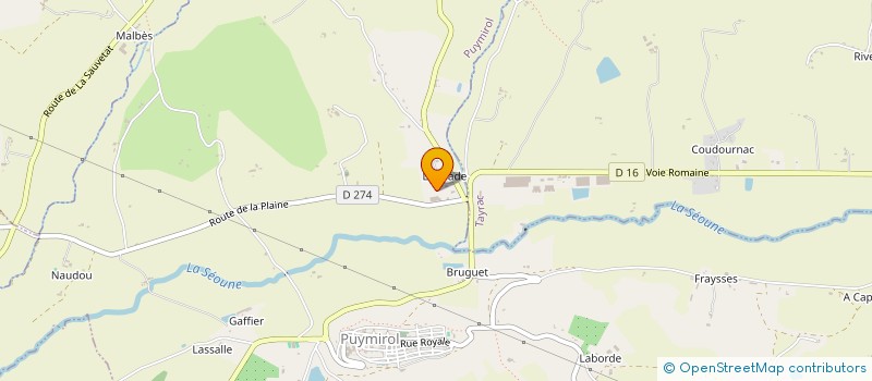 localisation de l'entreprise MONSIEUR JEROME DUCASTELLE  PUYMIROL