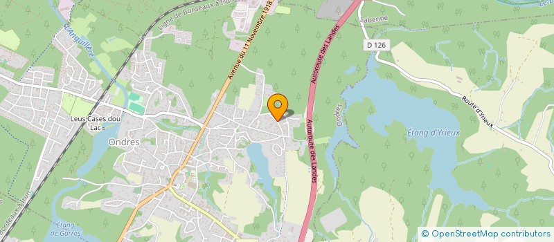 localisation de l'entreprise MONSIEUR JEROME DUCOURTIOUX  ONDRES