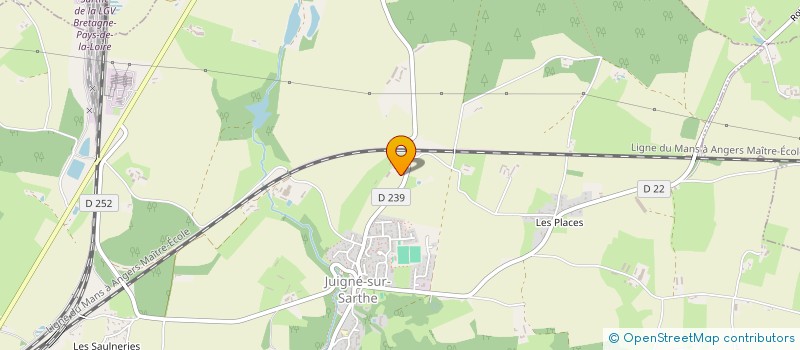 localisation de l'entreprise MONSIEUR JEROME DUFRENE  JUIGNE-SUR-SARTHE
