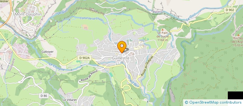 localisation de l'entreprise MONSIEUR JEROME DUGARDIN  GUILLESTRE