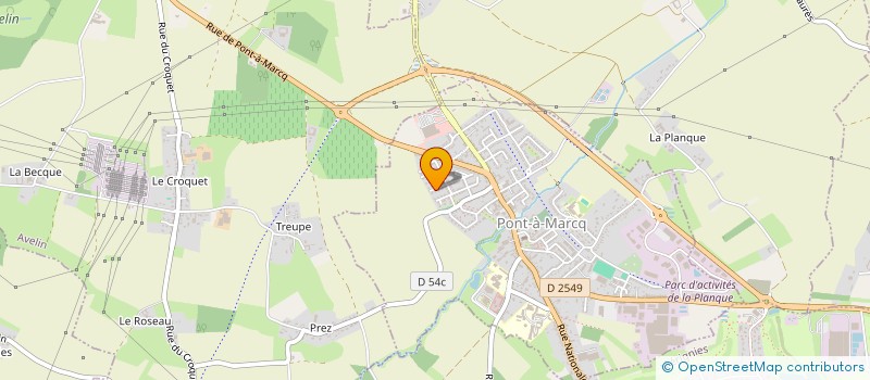 localisation de l'entreprise MONSIEUR JEROME DUGRAIN  PONT-A-MARCQ