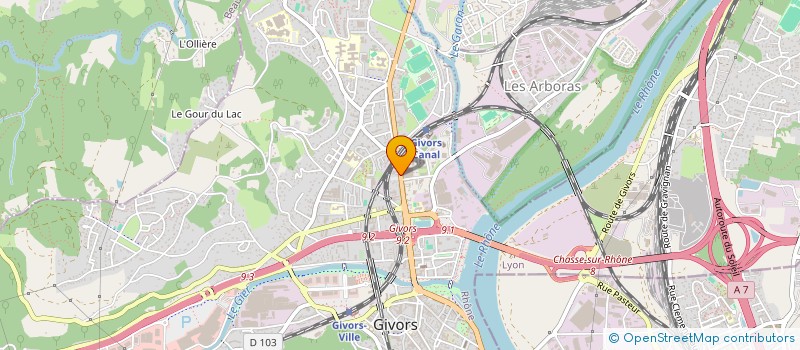 localisation de l'entreprise MONSIEUR JEROME DUHAMEL  GIVORS