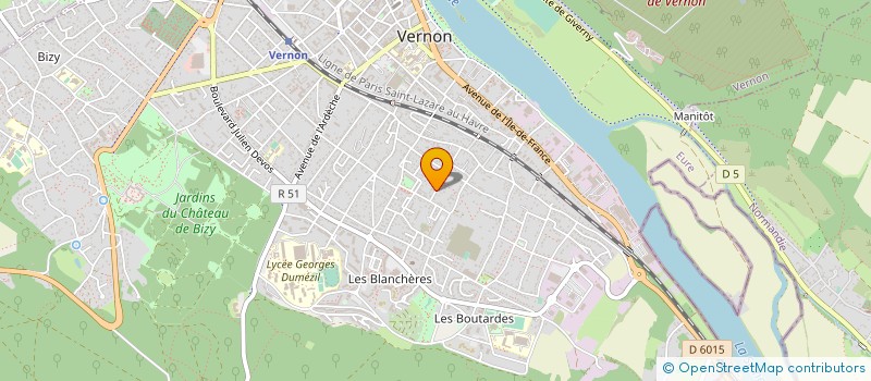 localisation de l'entreprise MONSIEUR JEROME DUMAILLET à VERNON