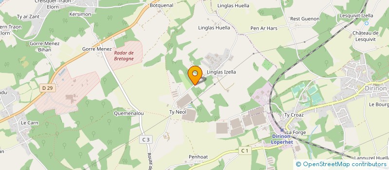 localisation de l'entreprise MONSIEUR JEROME DUMAS à LOPERHET