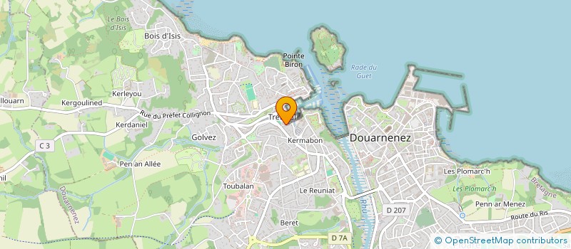 localisation de l'entreprise MONSIEUR JEROME DUPONT à DOUARNENEZ