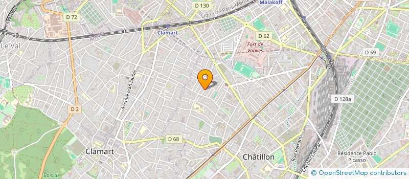 localisation de l'entreprise MONSIEUR JEROME DUPONT  CHATILLON