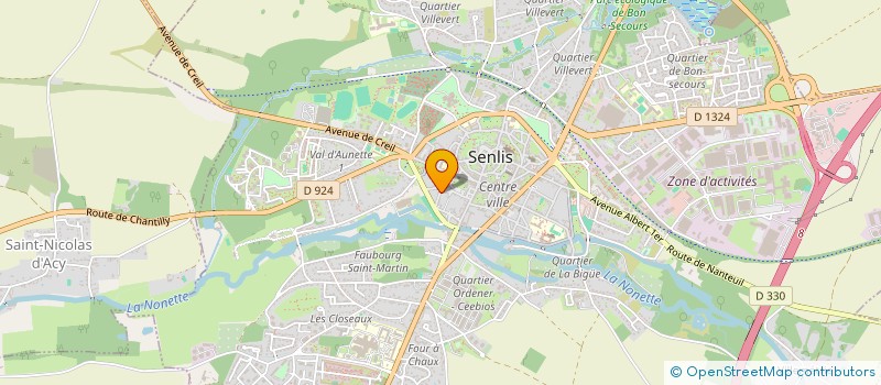 localisation de l'entreprise MONSIEUR JEROME DUPUIS  SENLIS