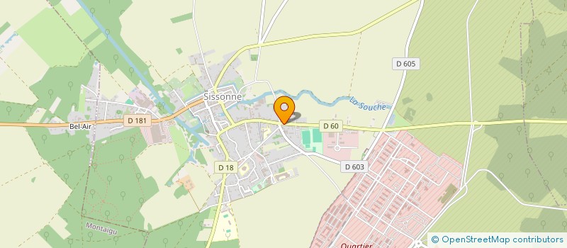 localisation de l'entreprise MONSIEUR JEROME DUPUIS  SISSONNE