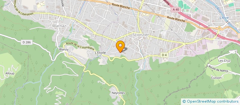 localisation de l'entreprise MONSIEUR JEROME DUPUIS  SCIONZIER