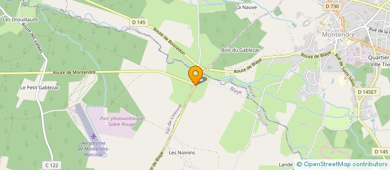 localisation de l'entreprise MONSIEUR JEROME DUPUIS  DONNEZAC