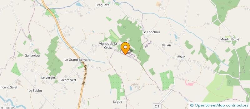 localisation de l'entreprise MONSIEUR JEROME DUPUY  ROUMAGNE