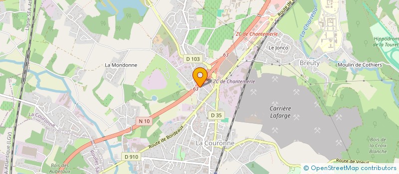 localisation de l'entreprise MONSIEUR JEROME DUPUY  LA COURONNE