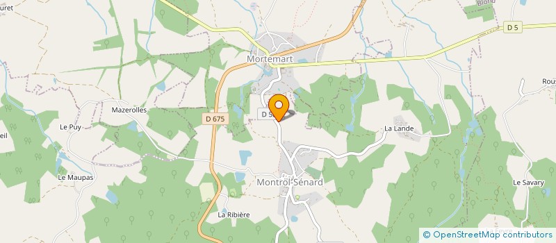 localisation de l'entreprise MONSIEUR JEROME DUSSART à MONTROL-SENARD