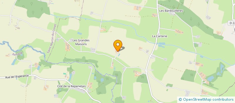 localisation de l'entreprise MONSIEUR JEROME DUTERTRE  BOUCHAMPS LES CRAON