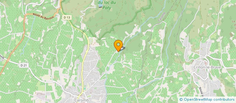 localisation de l'entreprise MONSIEUR JEROME DUTHOIT  CAROMB