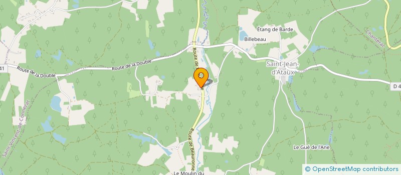 localisation de l'entreprise MONSIEUR JEROME DUVERGER  SAINT JEAN D'ATAUX