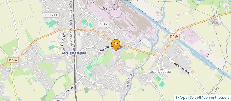 localisation de l'entreprise MONSIEUR JEROME DUWEZ  ISBERGUES