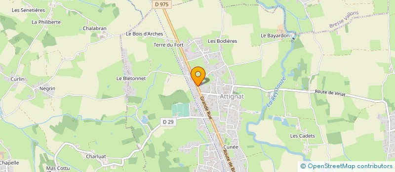 localisation de l'entreprise MONSIEUR JEROME ECHAMPARD  ATTIGNAT