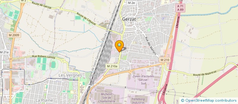 localisation de l'entreprise MONSIEUR JEROME ESTEVE  GERZAT