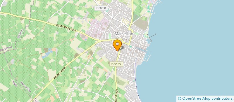 localisation de l'entreprise MONSIEUR JEROME ETIENNE à MARSEILLAN