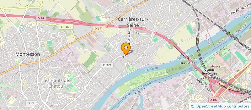 localisation de l'entreprise MONSIEUR JEROME ETIENNE  CARRIERES-SUR-SEINE