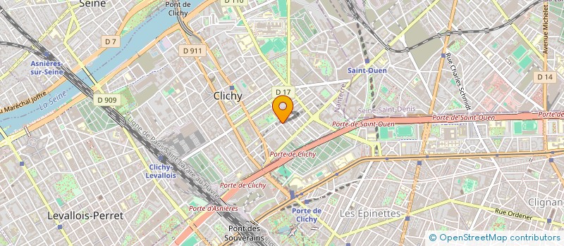 localisation de l'entreprise MONSIEUR JEROME ETOGA DIEUDONNE à CLICHY