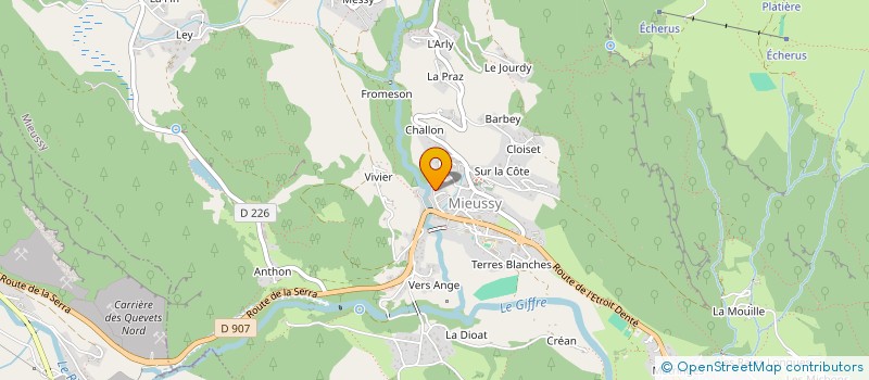 localisation de l'entreprise MONSIEUR JEROME EUGENE SERGE BALLU  MIEUSSY