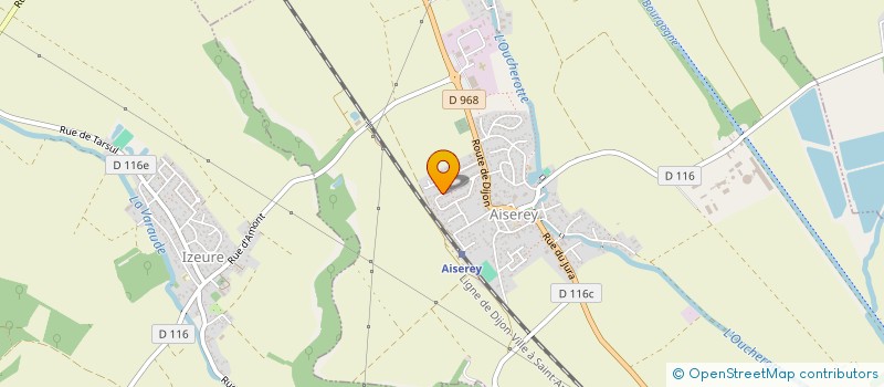 localisation de l'entreprise MONSIEUR JEROME EVEILLEAU  AISEREY