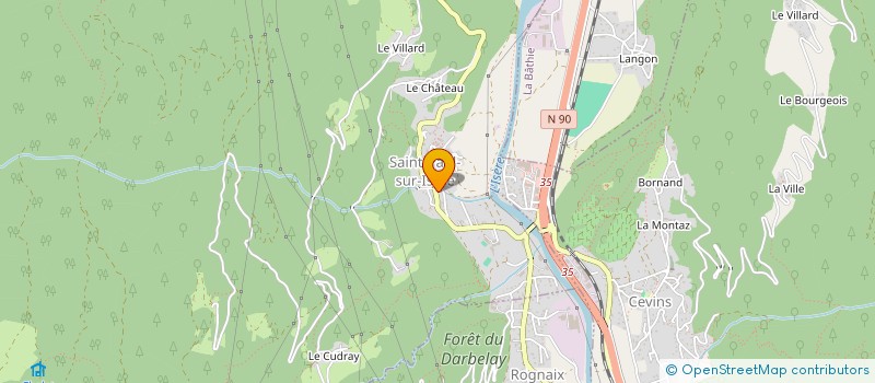 localisation de l'entreprise MONSIEUR JEROME EXCOFFIER  SAINT-PAUL-SUR-ISERE