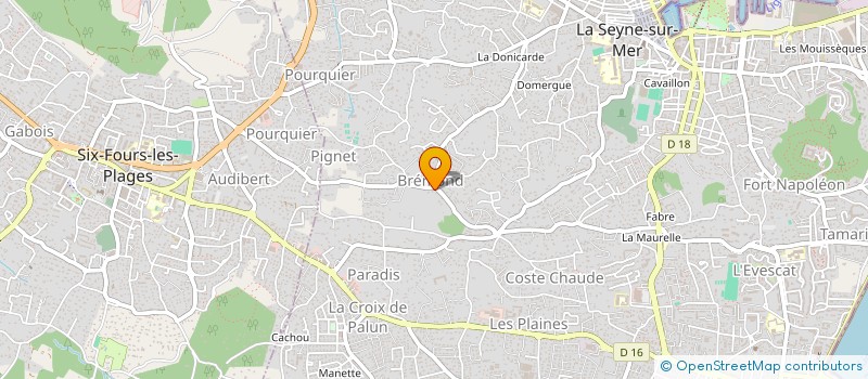 localisation de l'entreprise MONSIEUR JEROME FABRE à LA SEYNE-SUR-MER