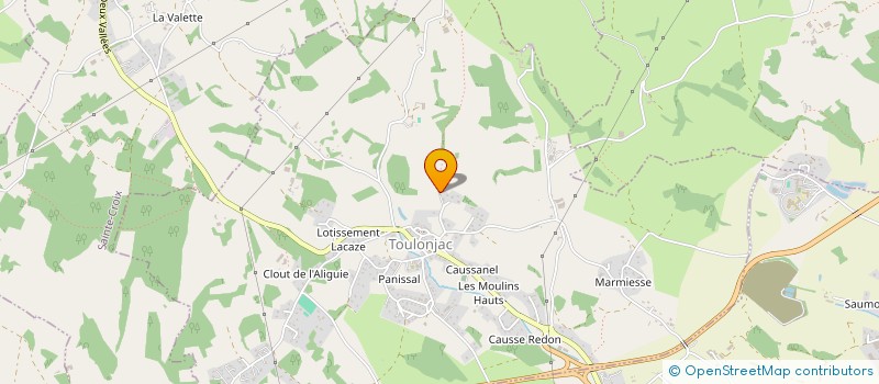 localisation de l'entreprise MONSIEUR JEROME FABRE  TOULONJAC