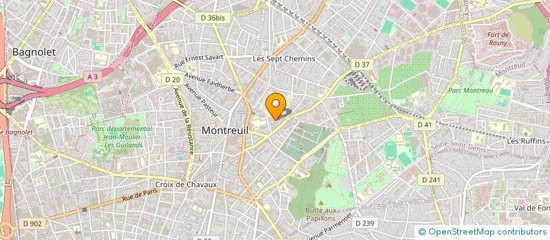 localisation de l'entreprise MONSIEUR JEROME FABRE à MONTREUIL