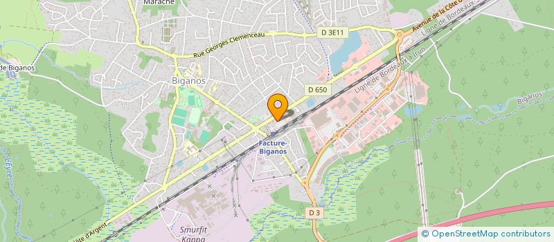 localisation de l'entreprise MONSIEUR JEROME FAGNIOT  BIGANOS