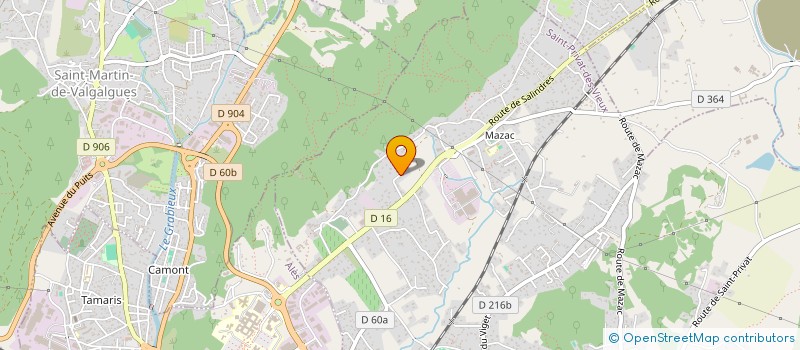 localisation de l'entreprise MONSIEUR JEROME FALDUZZI à SAINT-PRIVAT-DES-VIEUX