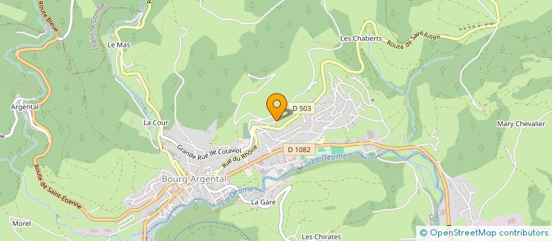 localisation de l'entreprise MONSIEUR JEROME FANGET  BOURG-ARGENTAL