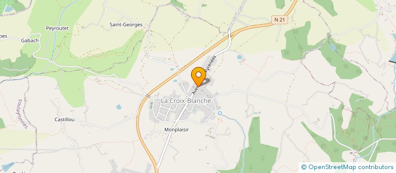 localisation de l'entreprise MONSIEUR JEROME FAUCHE  LA CROIX-BLANCHE