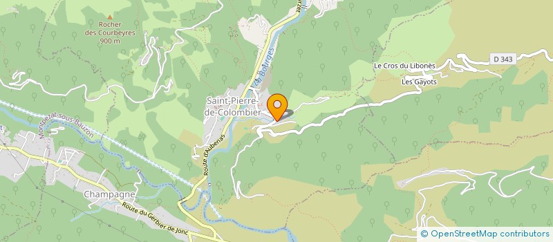 localisation de l'entreprise MONSIEUR JEROME FAUCHIER  SAINT-PIERRE-DE-COLOMBIER