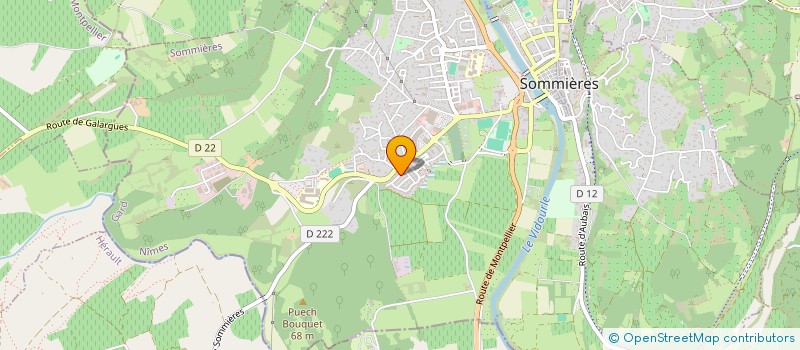 localisation de l'entreprise MONSIEUR JEROME FAUQUIER  SOMMIERES