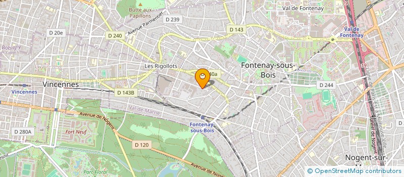 localisation de l'entreprise MONSIEUR JEROME FAURE à FONTENAY-SOUS-BOIS
