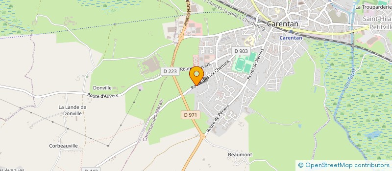 localisation de l'entreprise MONSIEUR JEROME FAUVEL  CARENTAN-LES-MARAIS