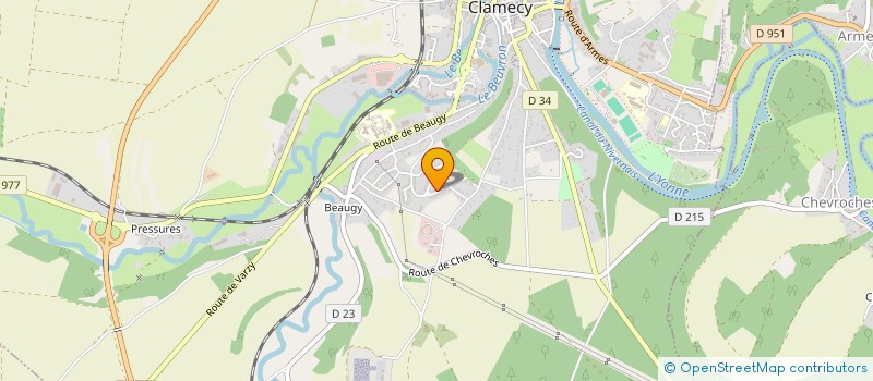 localisation de l'entreprise MONSIEUR JEROME FAVIER à CLAMECY