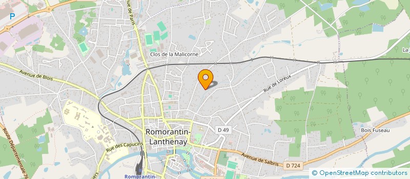 localisation de l'entreprise MONSIEUR JEROME FAZILLEAU  ROMORANTIN-LANTHENAY