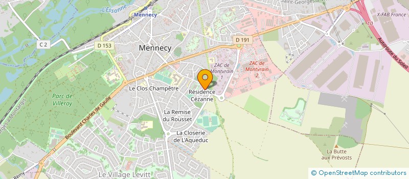 localisation de l'entreprise MONSIEUR JEROME FESTOC à MENNECY