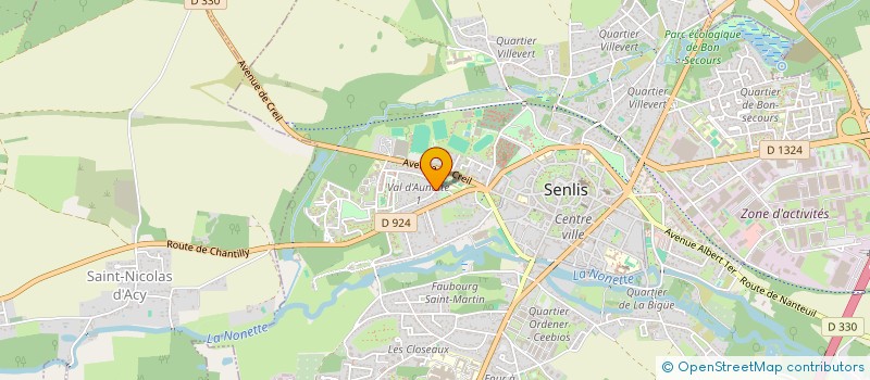 localisation de l'entreprise MONSIEUR JEROME FETTIG  SENLIS