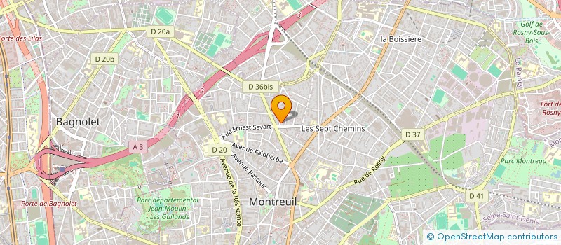 localisation de l'entreprise MONSIEUR JEROME FEVE à MONTREUIL