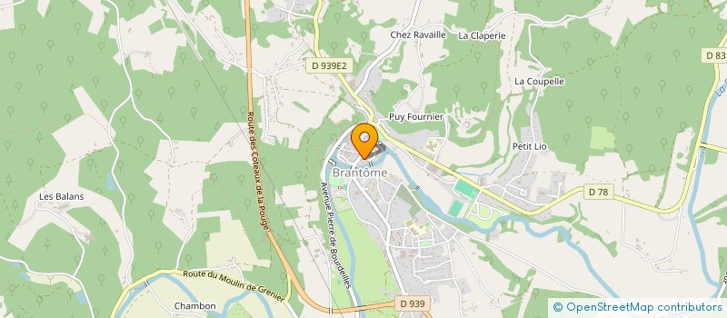 localisation de l'entreprise MONSIEUR JEROME FILIPPOZZI  BRANTOME EN PERIGORD