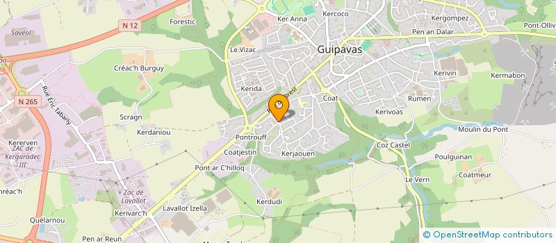 localisation de l'entreprise MONSIEUR JEROME FLOCH  GUIPAVAS